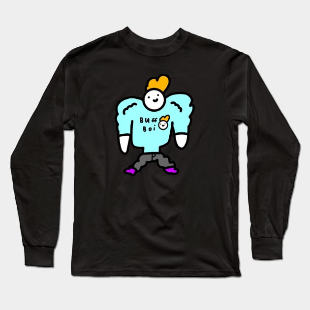 Buff boi Long Sleeve T-Shirt by GeprekBoy 